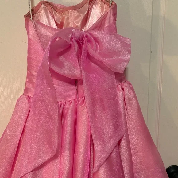 Away Pink Strapless Prom Dress - Picture 3 of 4